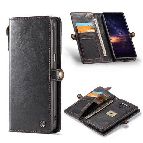 CaseMe Samsung Galaxy Note 9 Leather Wallet Case with Wrist Strap