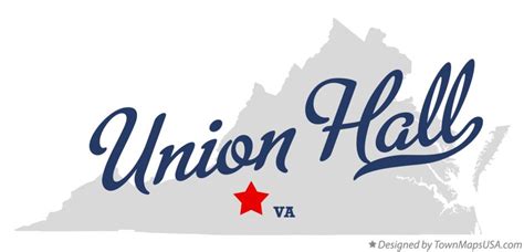 Map of Union Hall, VA, Virginia