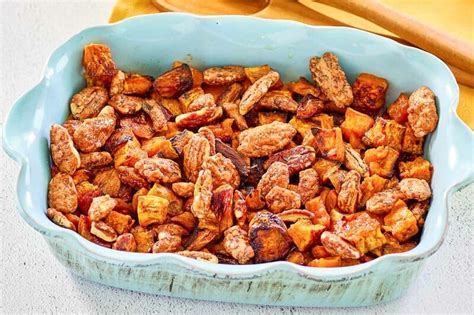 Roasted Sweet Potatoes with Candied Pecans - CopyKat Recipes