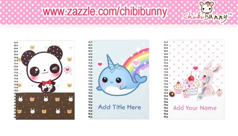 Customizable kawaii notebooks by BunnyAndI on DeviantArt