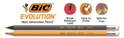 BIC Evolution Cased Pencil, 2 Lead, Yellow Barrel, 24-Count (PGEYP241-BLK) : Amazon.ca: Office ...