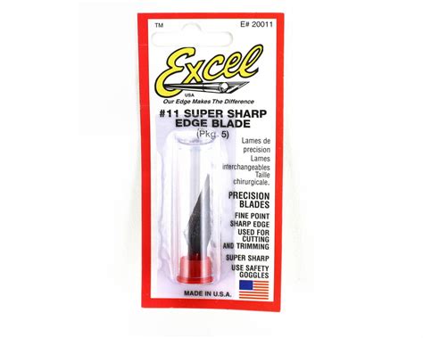 Excel No. 11 Blades for Exacto/Racer's Edge style hobby knives (5) [EXL20011] - HobbyTown