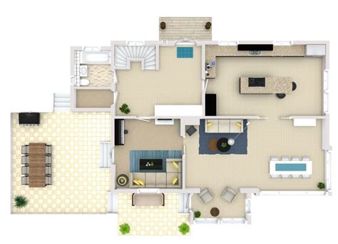 House Design For 3 Bedroom - Draw Spaces