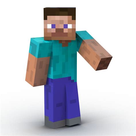 Minecraft Steve Modelo 3D $29 - .3ds .c4d .fbx .obj .max .ma - Free3D