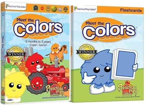 Preschool Prep Company Meet the Colors DVD with Colors Flashcards Set ...