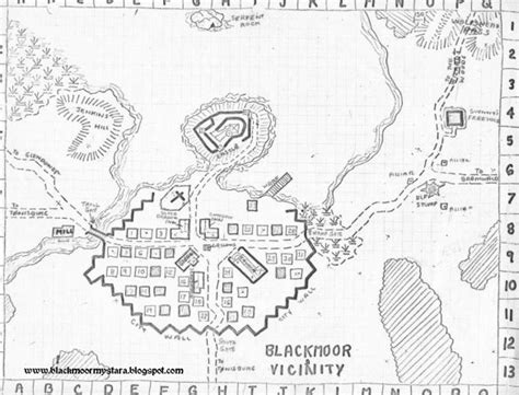 Havards Blackmoor Blog: Blackmoor Town Maps by Dave Arneson