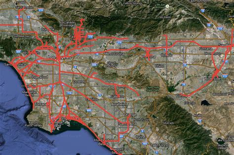 Mapping the Historic Routes and Few Remains of Los Angeles's Massive ...