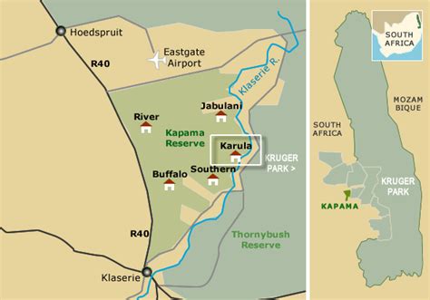 Kapama River Lodge Map