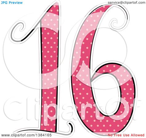 number 16s - Clip Art Library