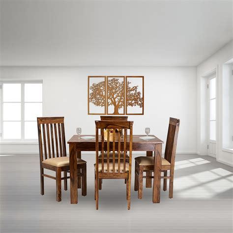 Buy Sheesham Wooden Dining Table Made with solid sheesham wood ...