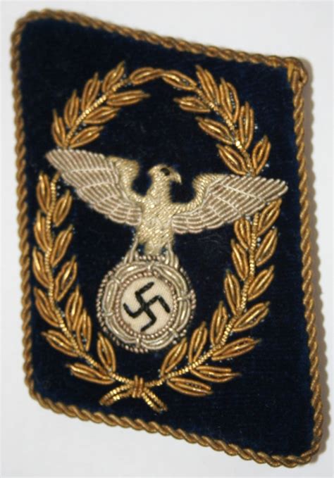 NSDAP Political Leader Insignia: Reichsleiter Judicial Collar Tab