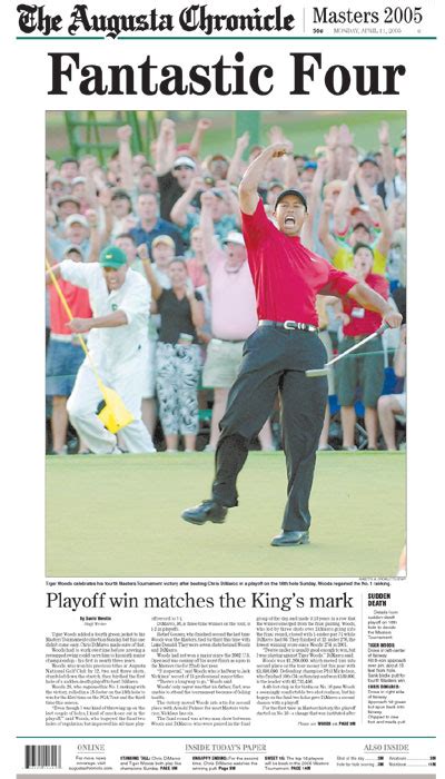 2005: Tiger Woods earns fourth win at Masters | 2022 Masters