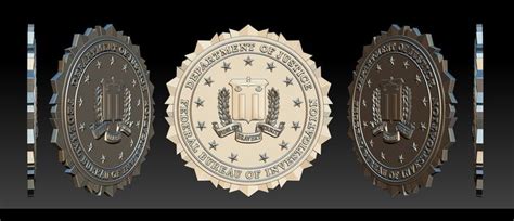 FBI Seal - 3D Badges | 3D Print Model | 3d printing, Badge, Print models