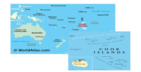 Cook Islands World Map - Felice Thomasina