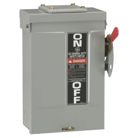 Shop GE 30-Amp Non-Fusible Metallic Safety Switch at Lowes.com