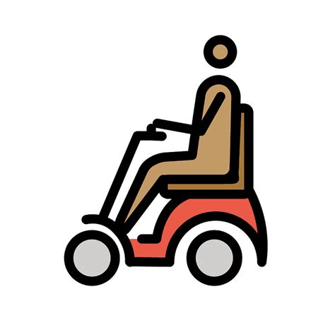 Person in motorized wheelchair emoji clipart. Free download transparent .PNG | Creazilla