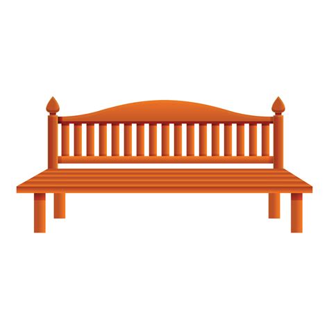 Street bench icon, cartoon style 14231865 Vector Art at Vecteezy