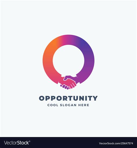 Opportunity abstract sign symbol or logo Vector Image