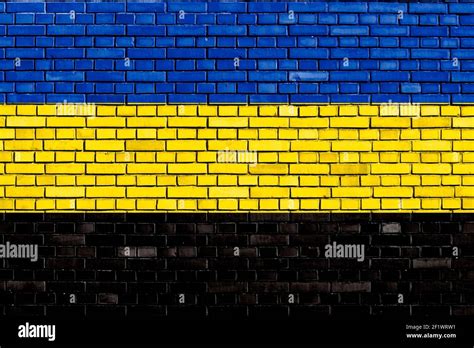 flag of Gelderland painted on brick wall Stock Photo - Alamy