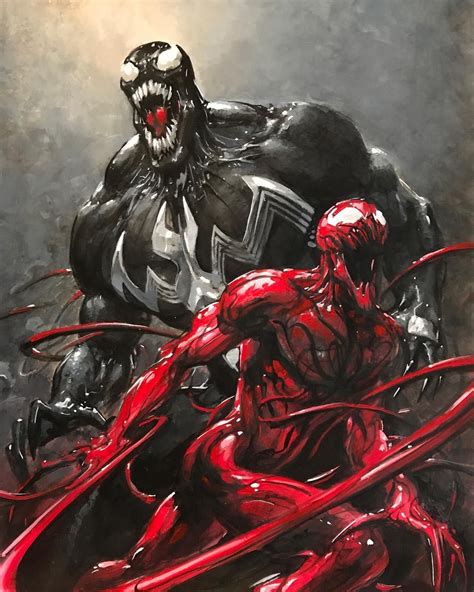 Venom and Carnage by Clayton Crain | Carnage marvel, Marvel art, Marvel ...