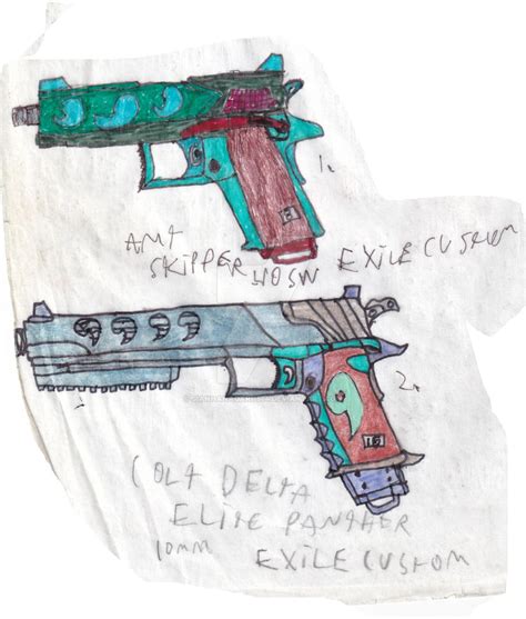 Exile's M1911 variants by JianHanagari1554 on DeviantArt