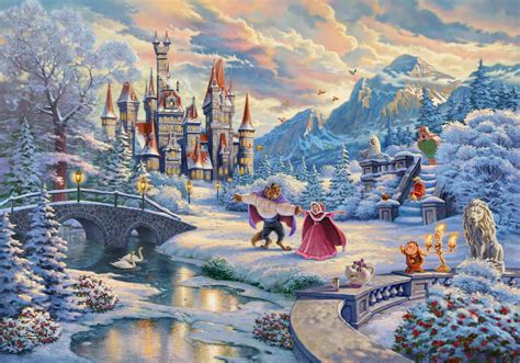 Winner Announced: Thomas Kinkade Studios Beauty and the Beast’s Winter ...