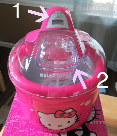 Hello Kitty Ice-Cream Maker Review - Outnumbered 3 to 1