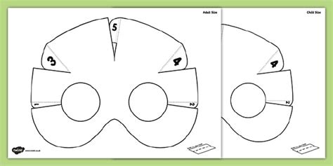 3D Blank Mask Cut-Outs (teacher made)