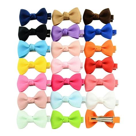 20Pcs Baby Girls Hair Clips Hair Barrettes Small Bows Claw Clips Hair ...