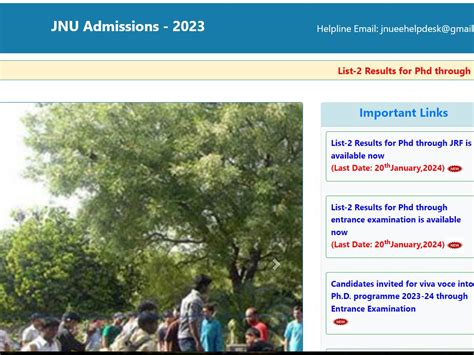 JNU PhD Admission 2024: जेएनयू ने जारी किया PHD एडमिशन के लिए दूसरी ...