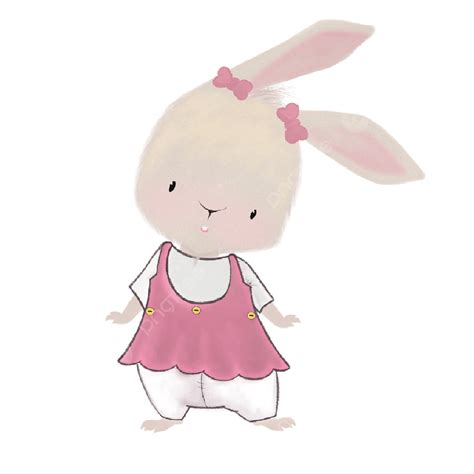 Cute Easter Bunny PNG Transparent, Cute Pink Easter Bunny, Easter ...