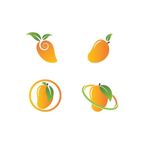 Mango logo flat design 5591072 Vector Art at Vecteezy