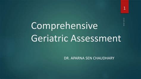 The geriatric assessment | PPT