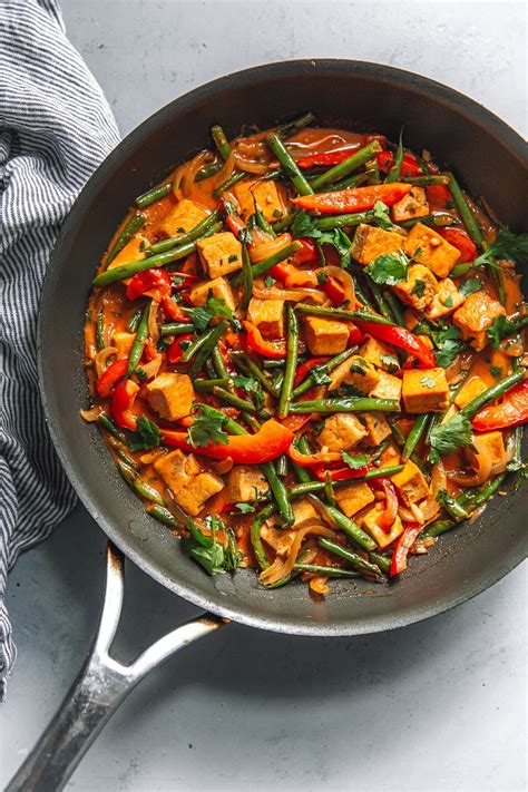 Thai Red Curry Tofu Recipe - A Beautiful Plate | Recipe | Red curry tofu, Cooking jasmine rice ...