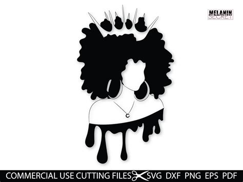 Black Woman Silhouette Clip Art With Crown | Images and Photos finder