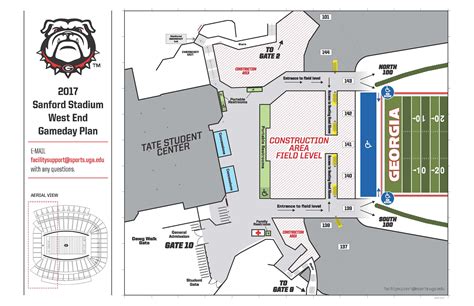 Georgia Bulldogs Sanford Stadium Seating Chart | Elcho Table