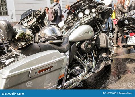 Helmets on a Big Motorcycle Editorial Stock Photo - Image of outdoor, visitors: 155523653