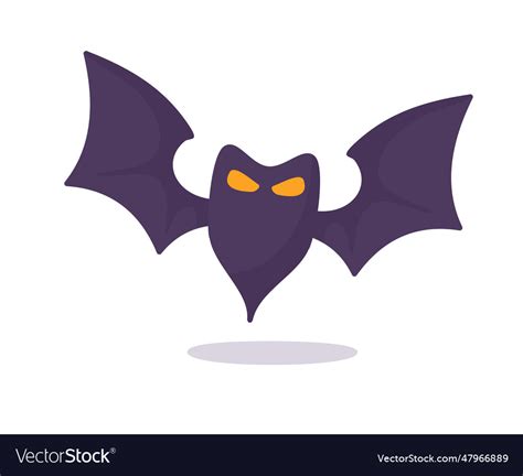 Vampire bat cartoon scary ghost bat blood Vector Image