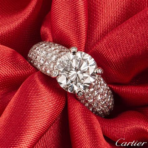 Cartier Platinum Diamond Luna Ring 2.24ct F/VVS1 | Rich Diamonds