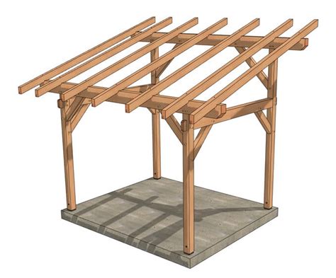 10×12 Timber Frame Shed Roof - Timber Frame HQ