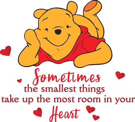 Home Art Winnie The Pooh Kids Bedroom Nursery Wall Decal Quotes - Sometimes The Smallest Things ...