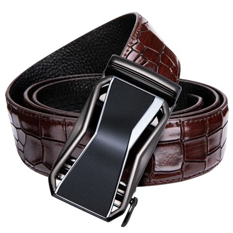 Fashion Belts for Men 100% Cow Genuine Leather Mens Belt Male Automatic ...