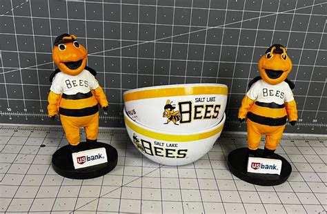 Salt Lake BEES memorabilia Bowls and Bobble Heads | EstateSales.org