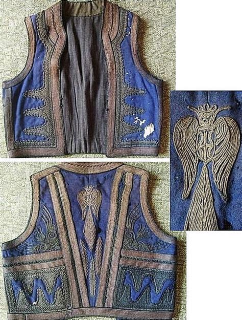 'Jelek' (sleeveless outer vest) for men. From Serbia, 19th century ...