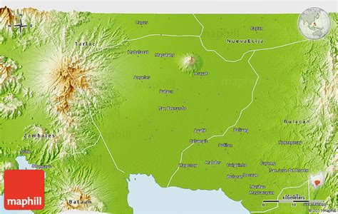 Physical 3D Map of Pampanga