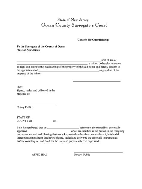 Surrogate Forms Middlesex County, NJ - Fill Out and Sign Printable PDF Template | airSlate SignNow