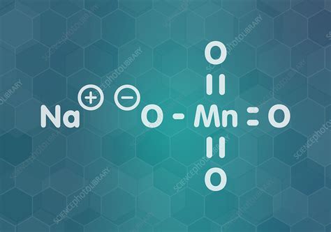 Sodium permanganate chemical structure, illustration - Stock Image - F027/9493 - Science Photo ...