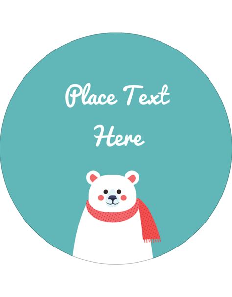 Add adorable whimsy to custom projects with pre-designed Polar Bear templates. | Avery