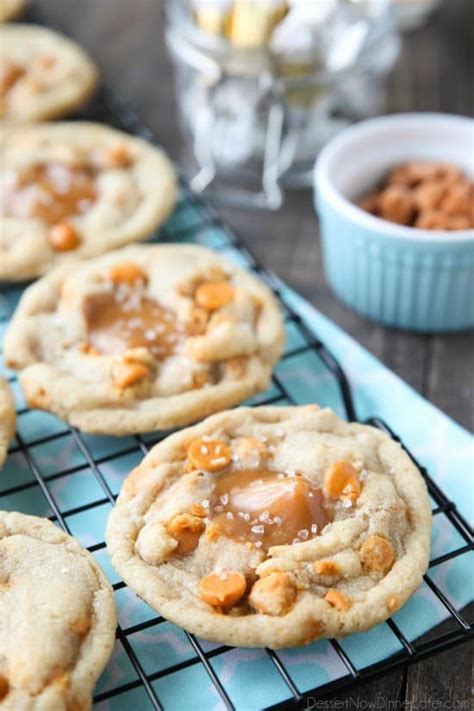 Salted Caramel Cookies | Dessert Now Dinner Later