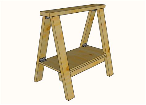 Folding sawhorse plans » Famous Artisan